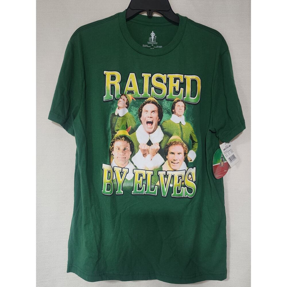 Elf Long Shirt "Raised by five elves'' men Medium